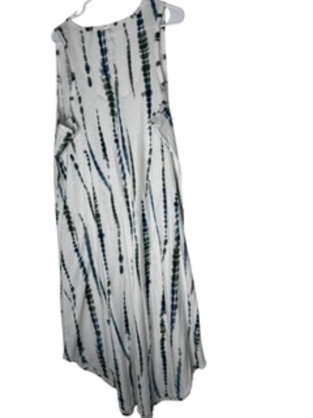 Terra & Skye Casual Long Sleeveless Scoop Neck Tie-dye Stripe Dress Size 2X - Picture 4 of 7